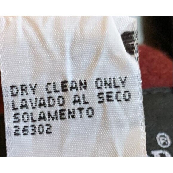 Vintage Wool Dress Size 12 Zip Front Shift Dress Lined Maroon Red NEW Sag Harbor - Picture 4 of 4